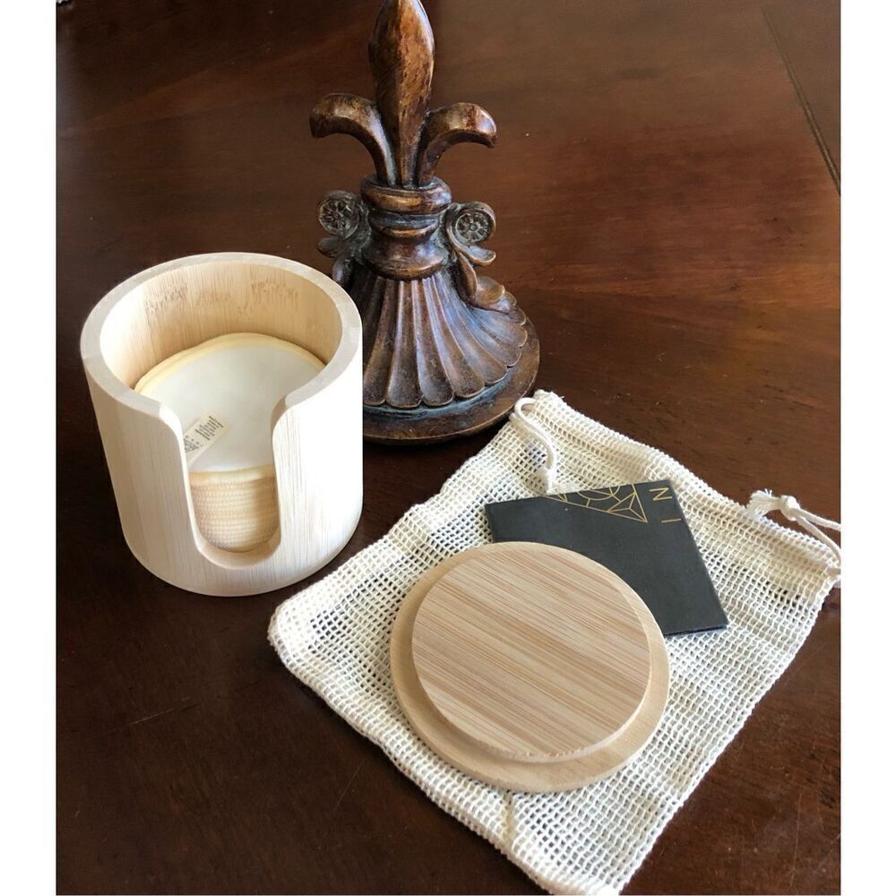 INKO - NWT -🎉HP🎉Reusable Makeup Remover Pads (20)/Laundry Bag/Bamboo Storage Box